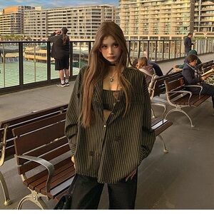 Chic Black Striped Shirt